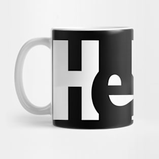 Hello typography design Mug